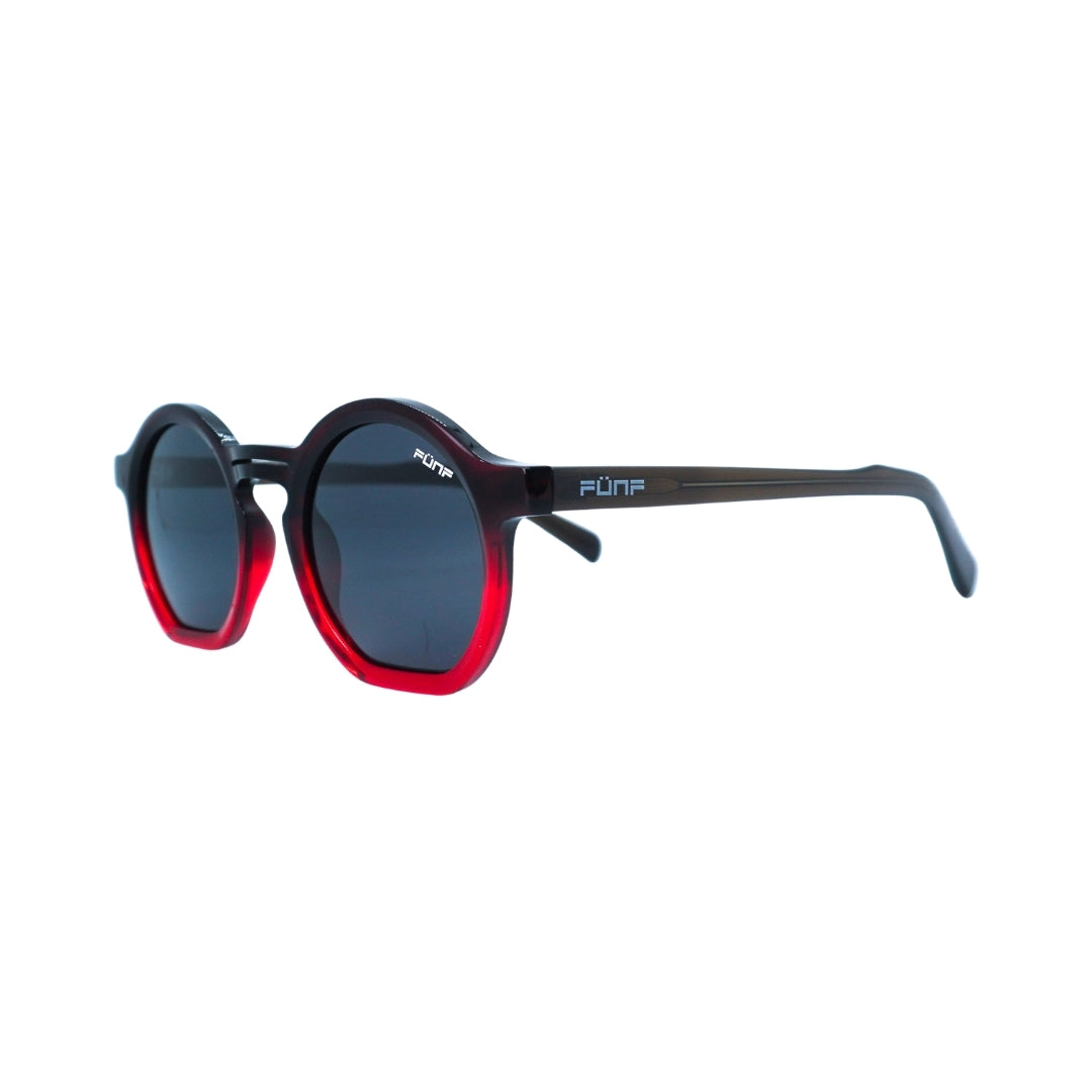 Gafas de Sol redondas , color Rojo Sicher