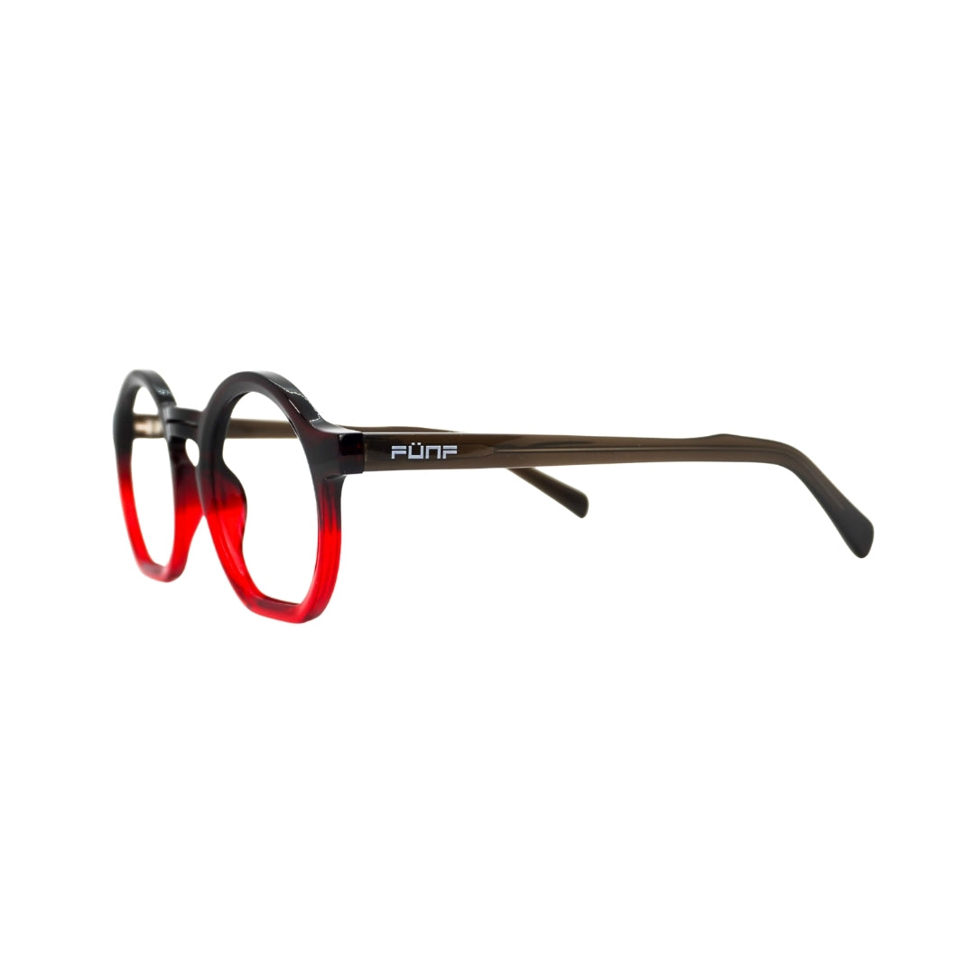 Gafas de Sol redondas , color Rojo Sicher