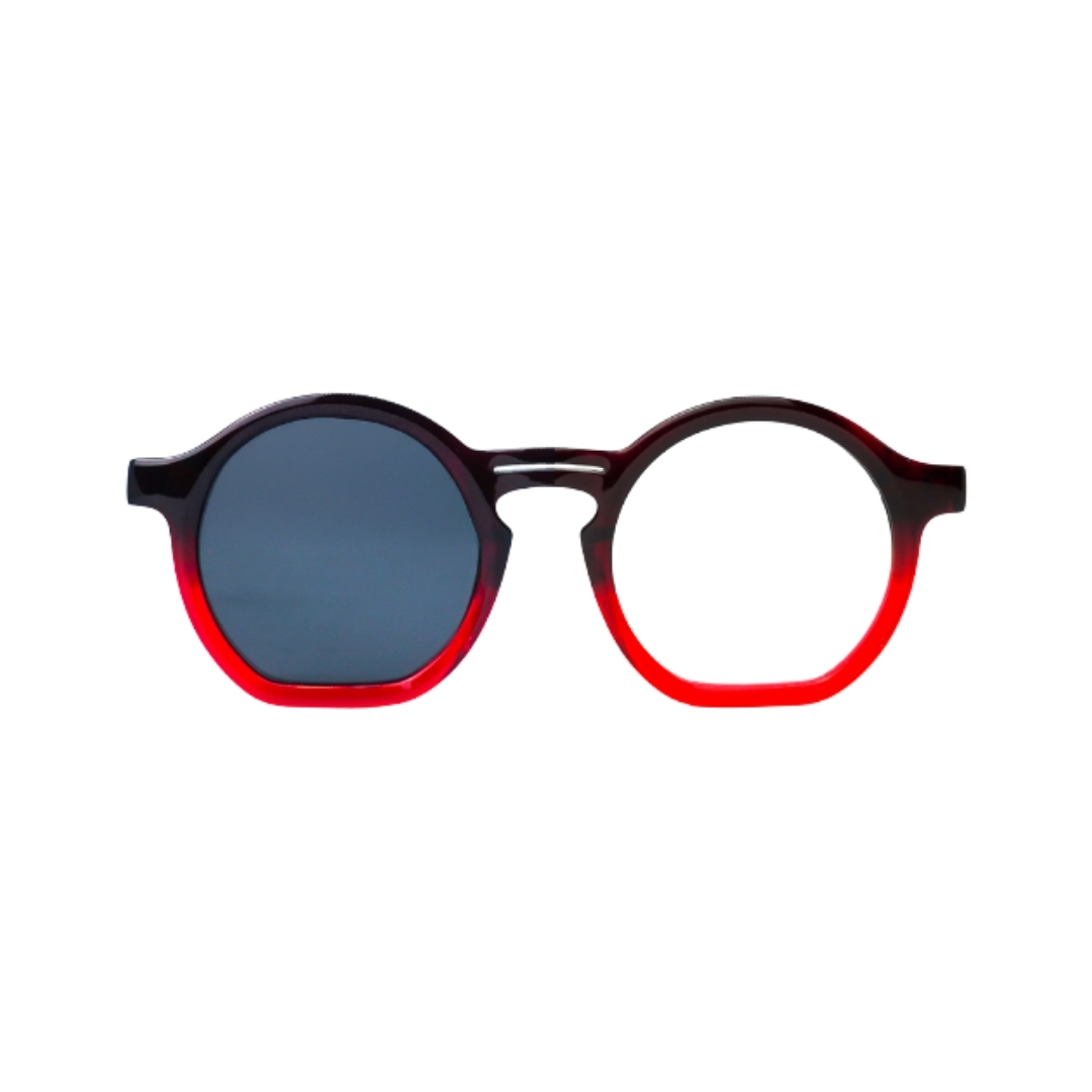 Gafas de Sol redondas , color Rojo Sicher