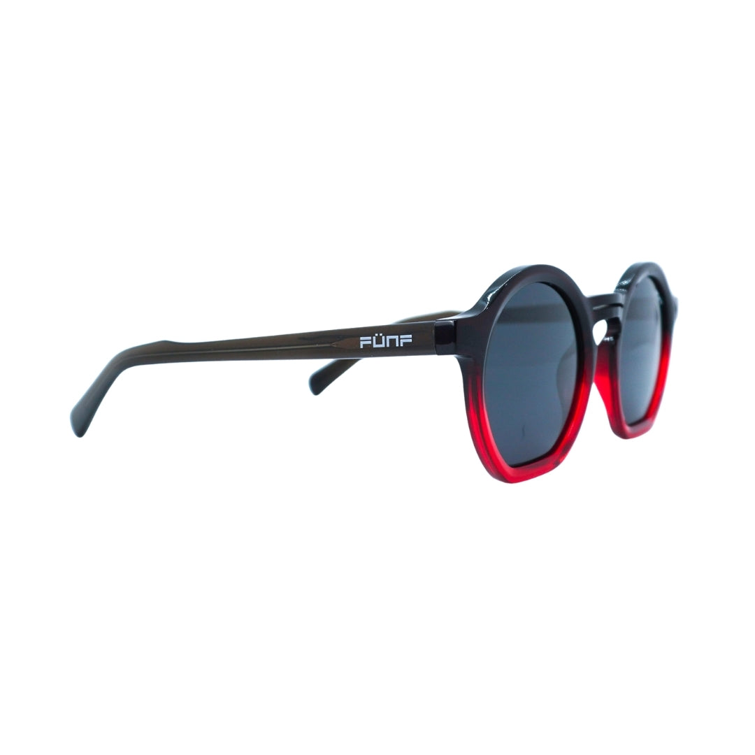 Gafas de Sol redondas , color Rojo Sicher