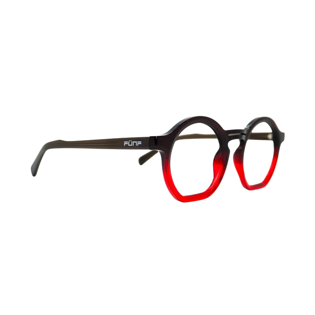 Gafas de Sol redondas , color Rojo Sicher
