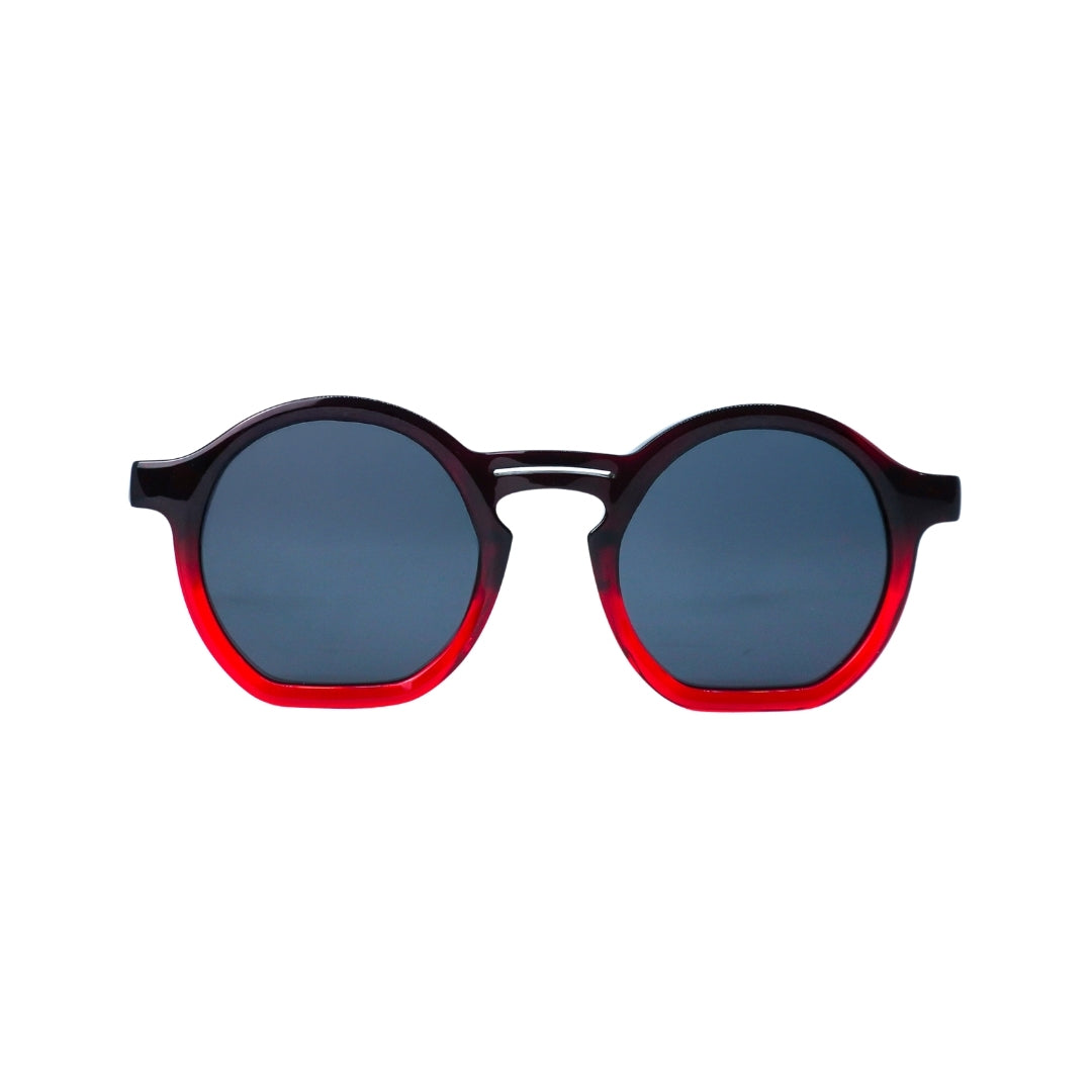 Gafas de Sol redondas , color Rojo Sicher