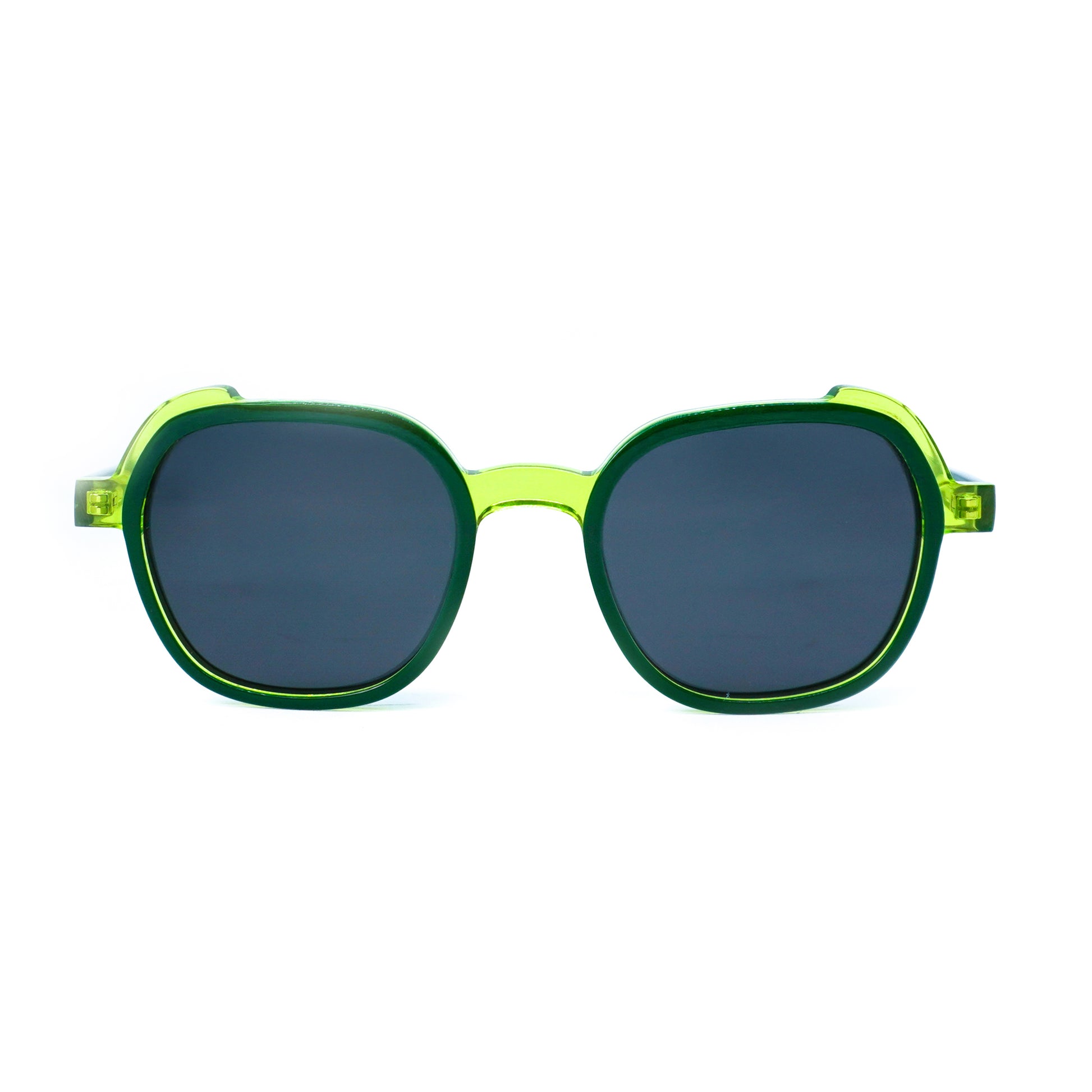 Gafas para Formular, cuadradas, color verde.