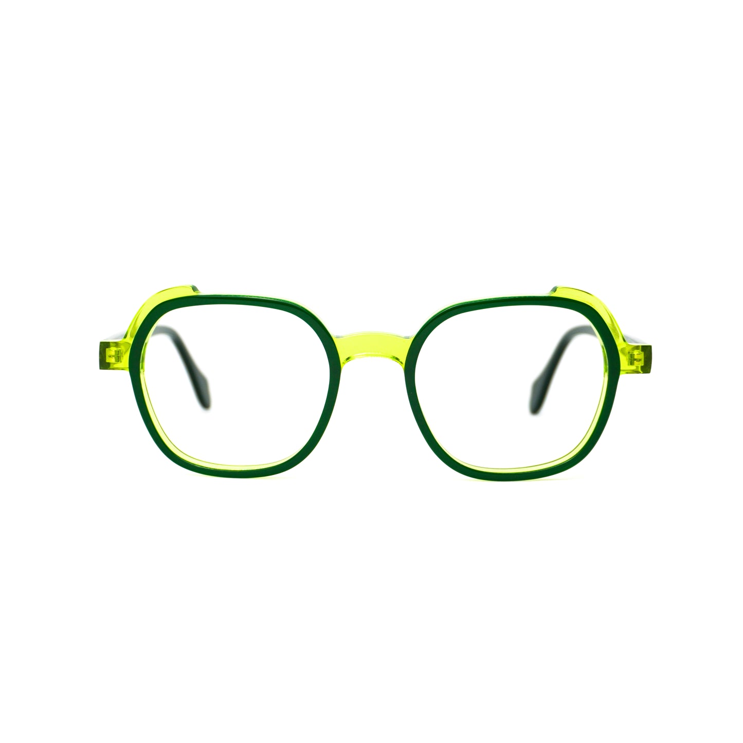 Gafas para Formular, cuadradas, color verde.